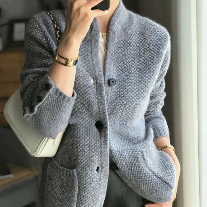 Classic Knit Cardigan – Elegant Button Up Outerwear
