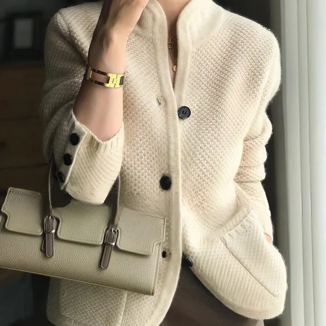 Classic Knit Cardigan – Elegant Button Up Outerwear