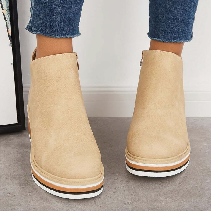 Leather Zip Boots – Comfortable Ankle Zip Style