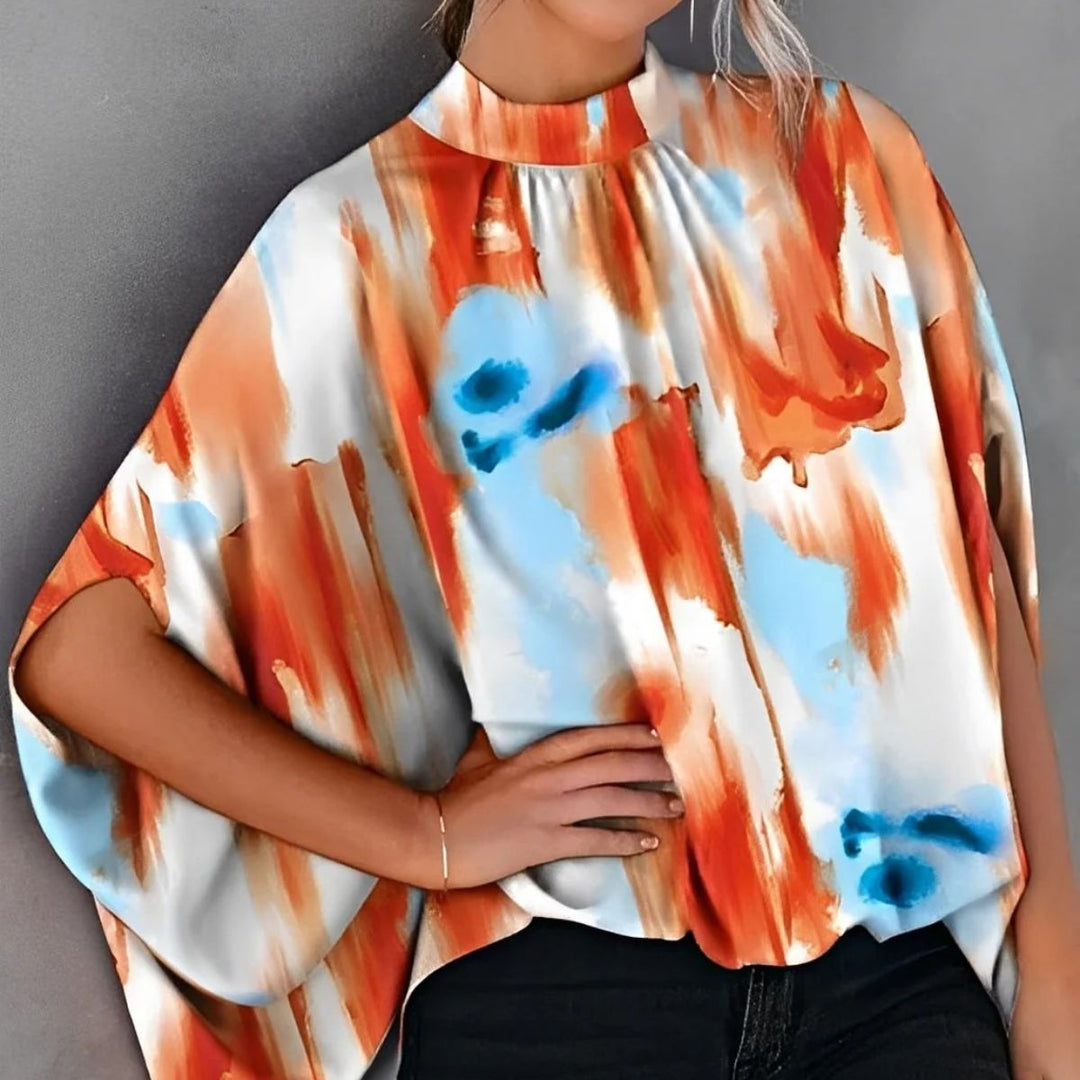 Loose Fit Printed Blouse – Casual & Stylish