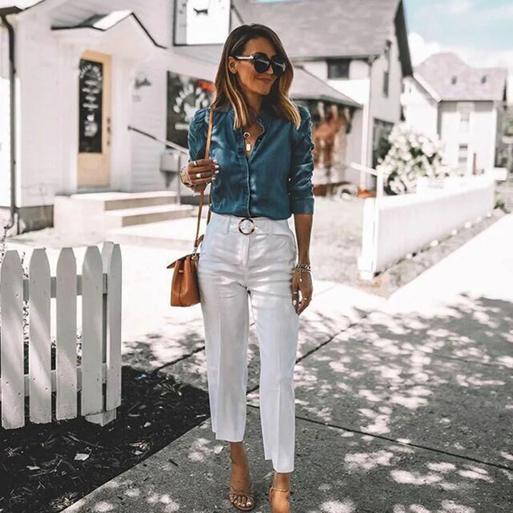 MWM | Sunday Blues Denim Blouse