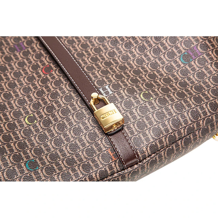 Sapphire - elegante grote handtas met print