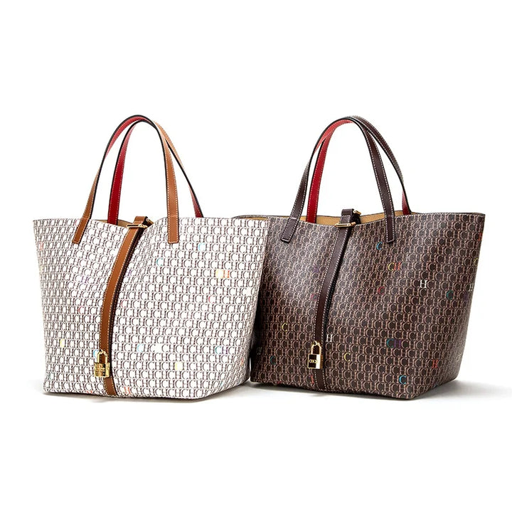 Sapphire - elegante grote handtas met print