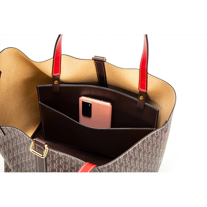 Sapphire - elegante grote handtas met print