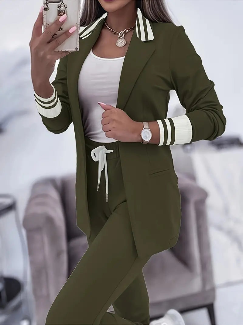 MWM | Harper Blazer Co ord – Casual Lounge Set with Jogger Trousers