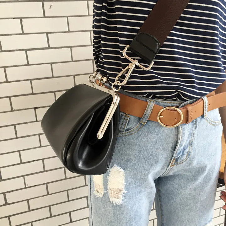Arabella - elegante lip-lock crossbody tas