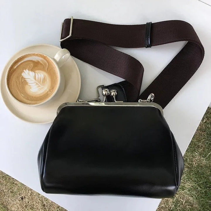 Arabella - elegante lip-lock crossbody tas