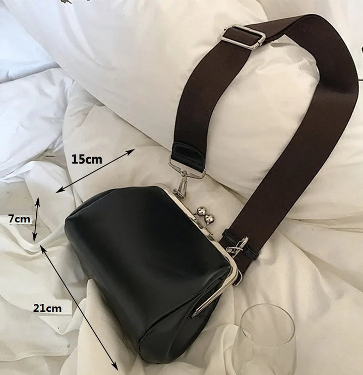 Arabella - elegante lip-lock crossbody tas