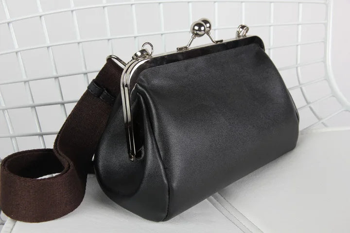 Arabella - elegante lip-lock crossbody tas