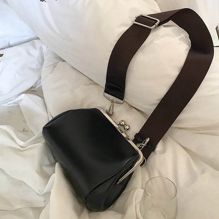 Arabella - elegante lip-lock crossbody tas