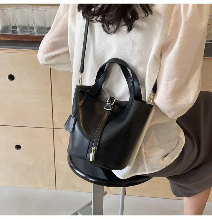 Tara - retro bucket schoudertas
