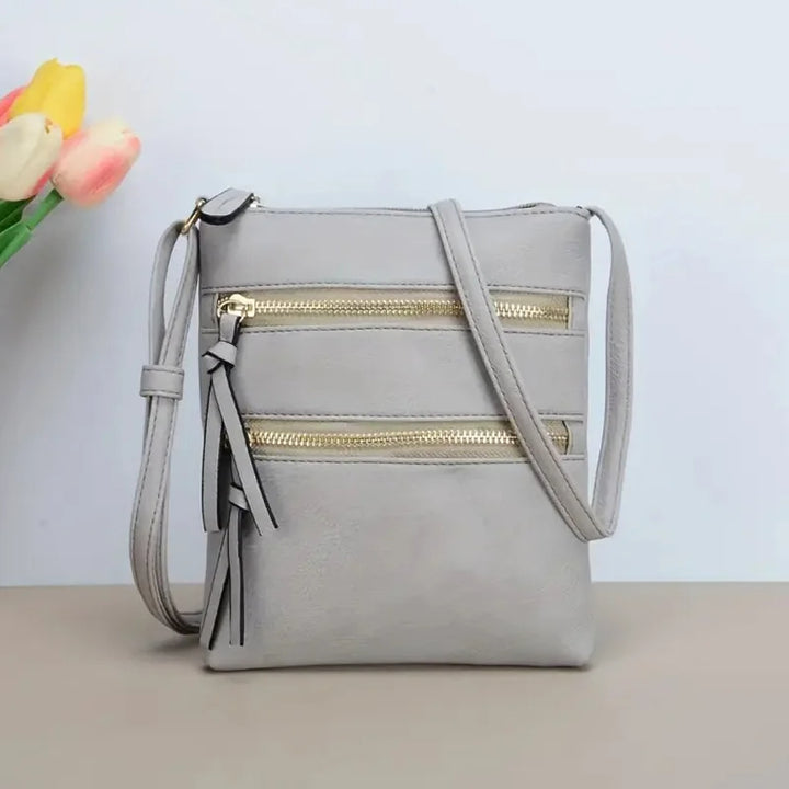 Tara - tas met contrastkleur schouderriem