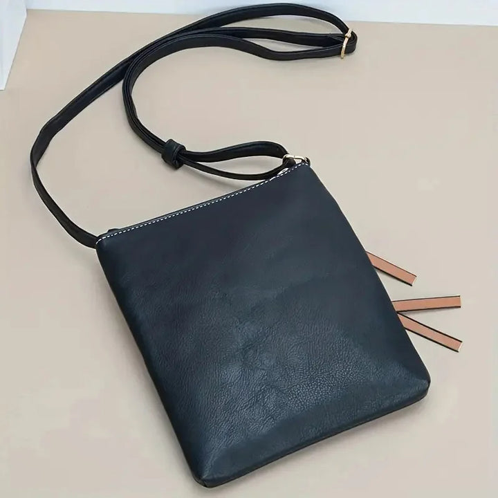Tara - tas met contrastkleur schouderriem