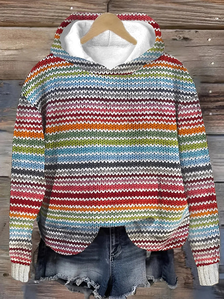 Women’s Winter Hoodie – Casual Warm Printed Jumper