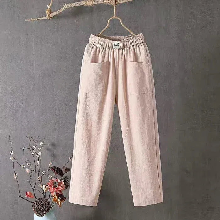 Casual Straight Leg Trousers – Lightweight Everyday Pants