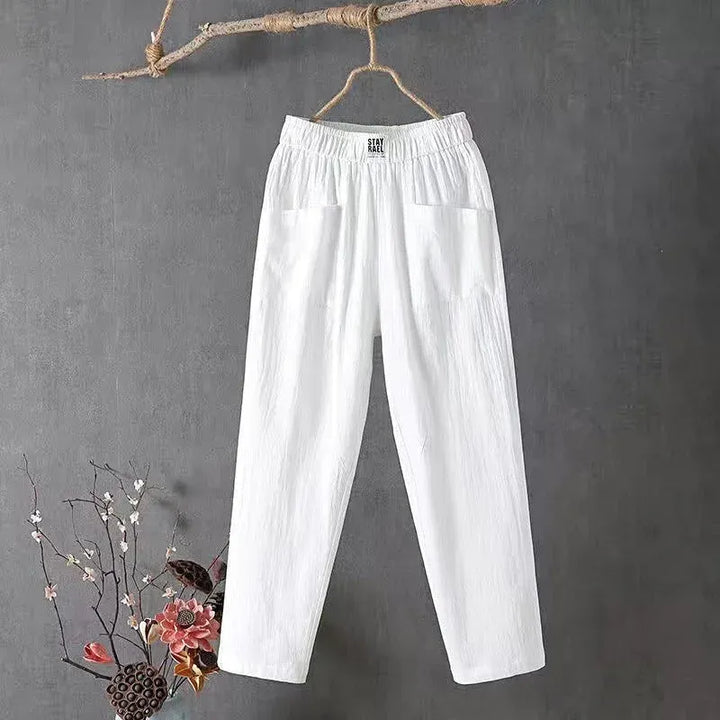 Casual Straight Leg Trousers – Lightweight Everyday Pants