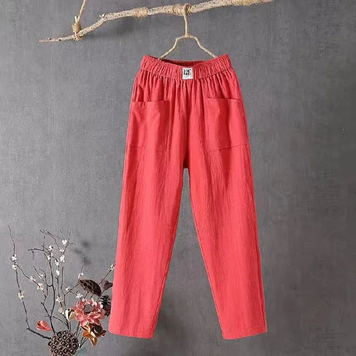 Casual Straight Leg Trousers – Lightweight Everyday Pants