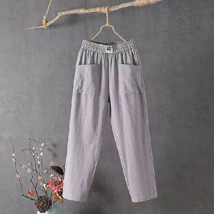Casual Straight Leg Trousers – Lightweight Everyday Pants