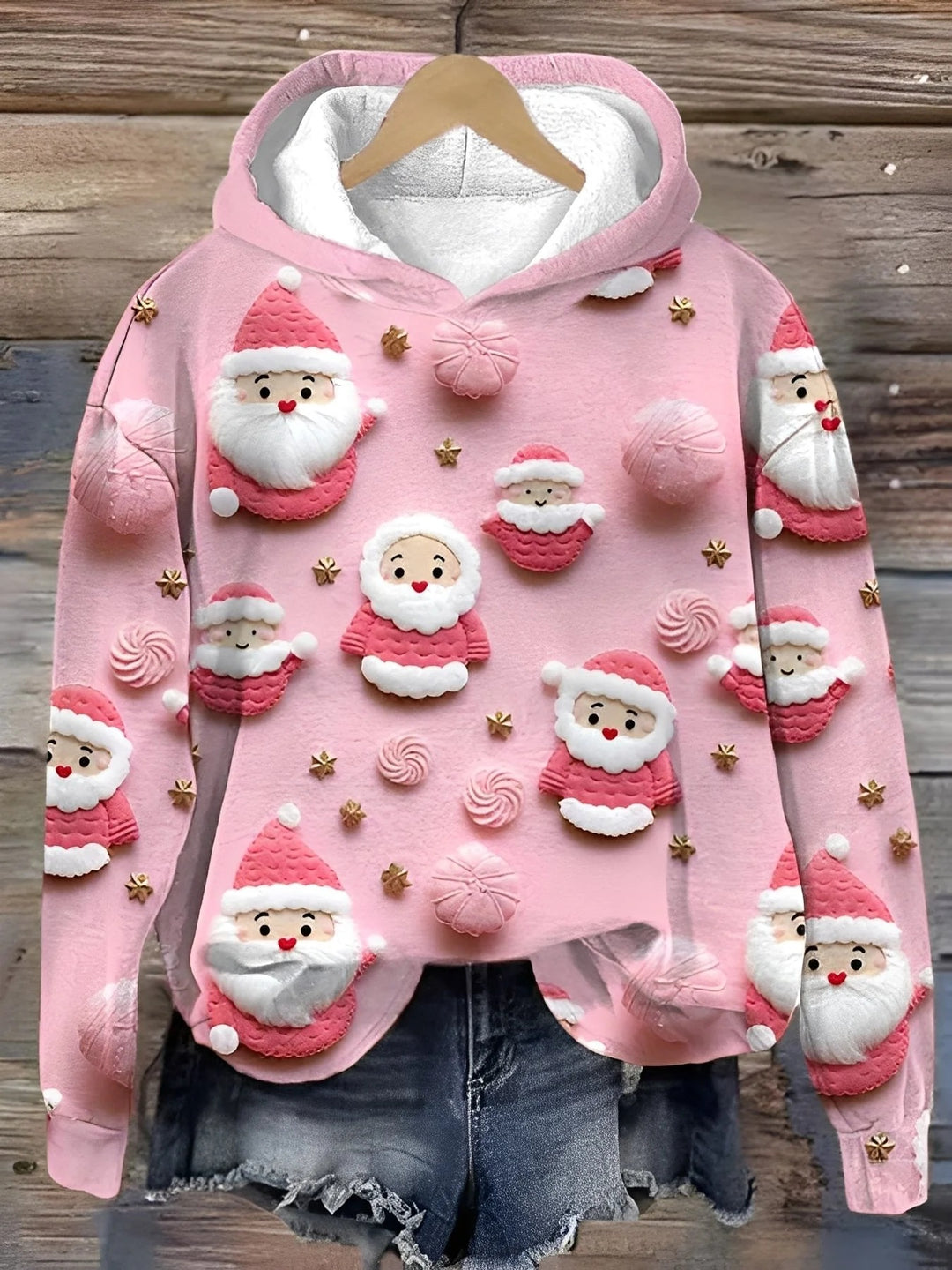 Women’s Winter Hoodie – Casual Warm Printed Jumper