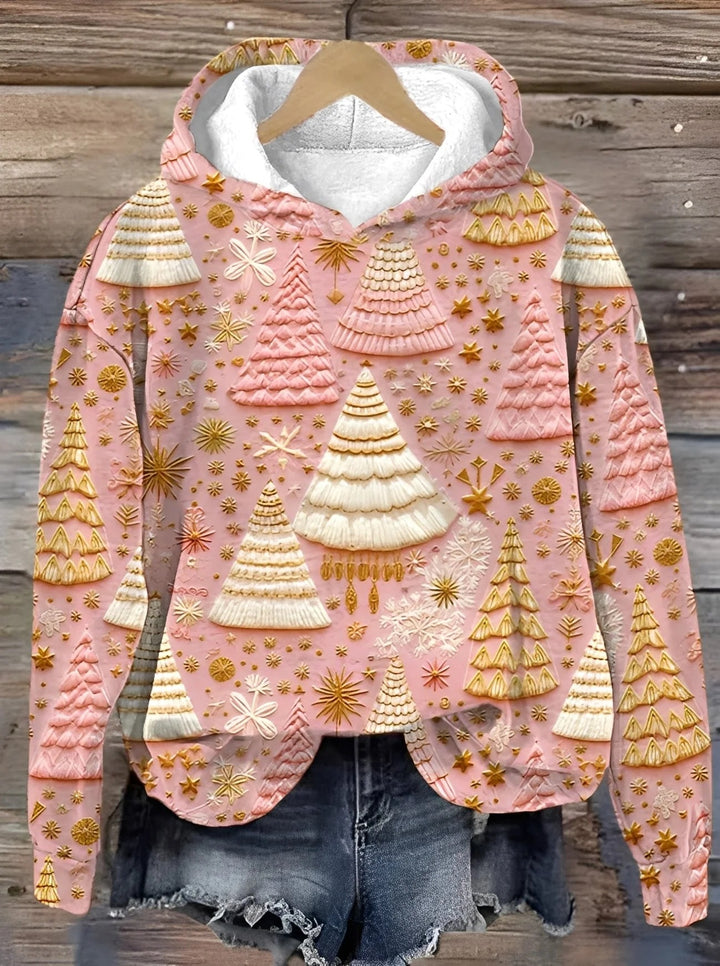 Women’s Winter Hoodie – Casual Warm Printed Jumper