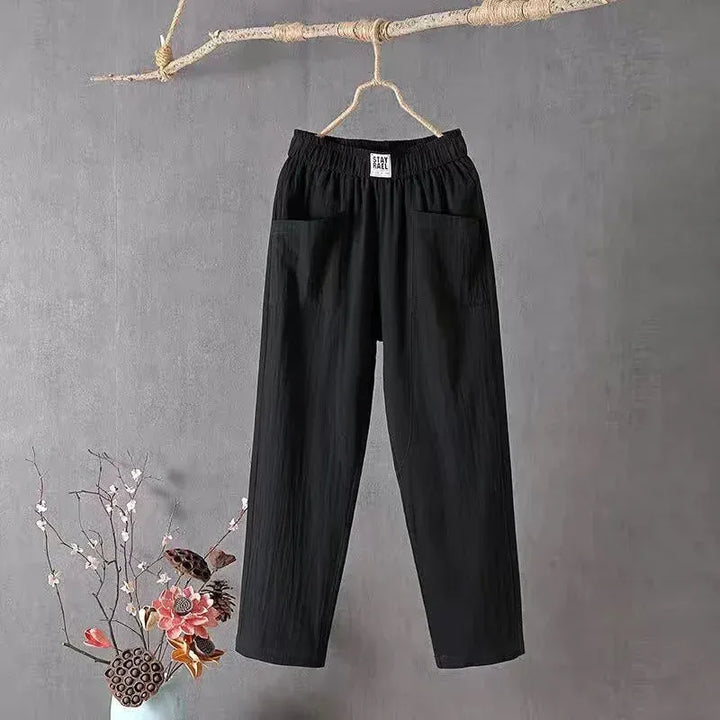 Casual Straight Leg Trousers – Lightweight Everyday Pants