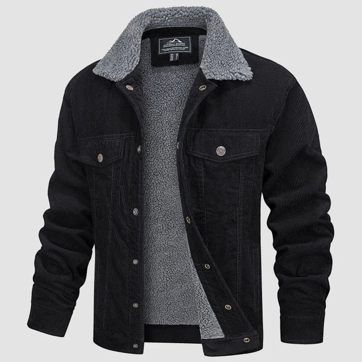 Men's Corduroy Jacket – Warm Sherpa Lined Winter Coat