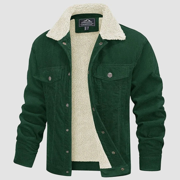 Men's Corduroy Jacket – Warm Sherpa Lined Winter Coat