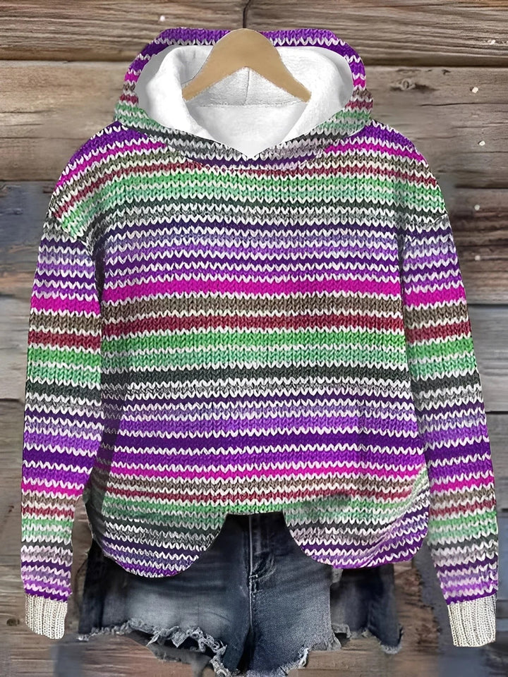 Women’s Winter Hoodie – Casual Warm Printed Jumper